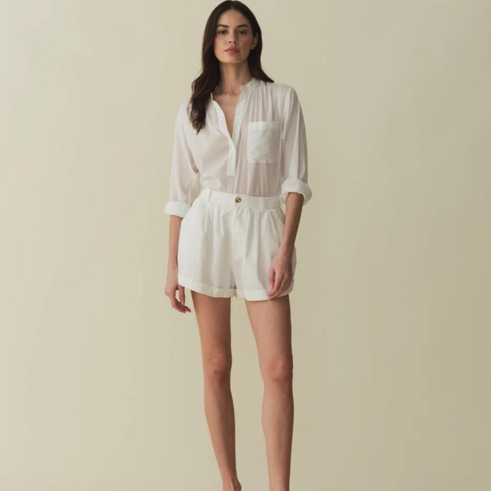 NWT Doen Haisa organic blouse. Sz:Small color:salt - Picture 2 of 10
